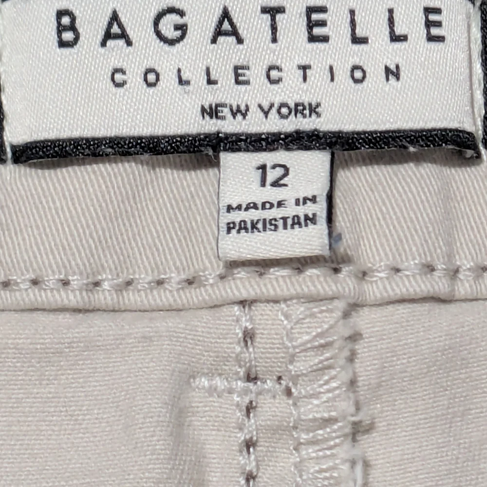 Bagatelle 12 Ivory High Rise Wide Leg Crop  Neutral Scandi Girl Y2K Coastal